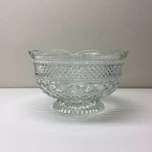 Wexford pattern large fruit/salad footed bowl.