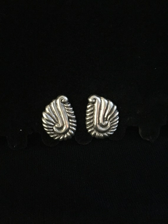 Taxco Sterling Silver earrings - image 1