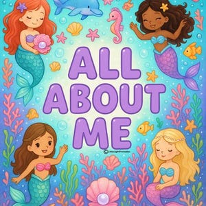 Ocean About Me Printable Worksheet | Under the Sea Kids Activity | Classroom Icebreaker PDF | Back to School | Digital Download