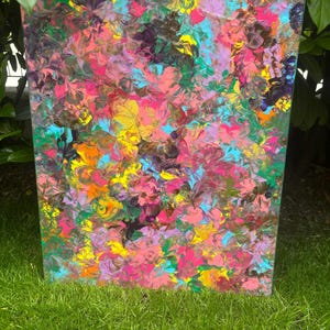Pintura acrílica colorida de buen humor