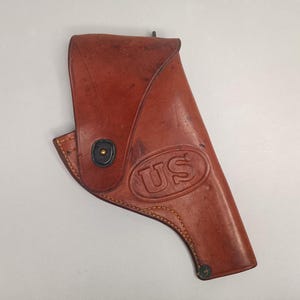 Original US ARMY 1954 Rock Island Arsenal S&W .38 Victory Revolver Belt Holster