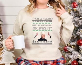 Keith Morrison Christmas Sweatshirt, True Crime Sweatshirt, Ugly Christmas Sweatshirt, Funny Xmas Holiday Sweater, True Crime Ugly Sweater