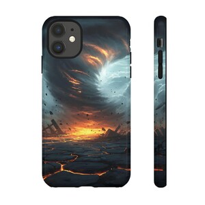 Volcanic Maelstrom, Epic Lava Storm Phone Case