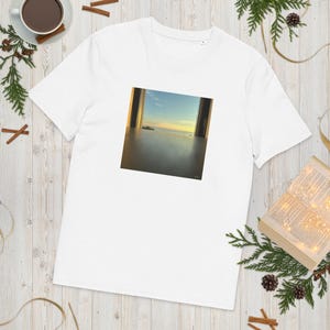 Japanese T-shirt A Window to Okinawa in Pixel Art