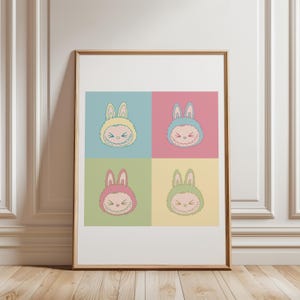 Labubu Poster Digital Download | Pop Art Style Wall Art – Labubu The Monster Digital Print – Modern Home Decor – Instant Download