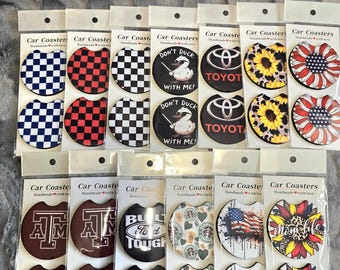 custom car coasters
