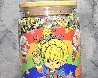Rainbow Brite snowglobe tumbler
