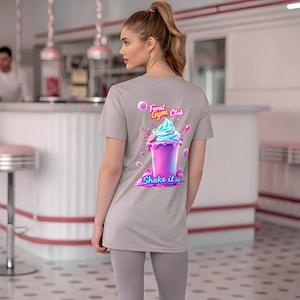 Shake it Up Unisex Tee, Milkshake Workout T-Shirt, Fitness Graphic Shirt, Gym Apparel, Motivational Exercise Top