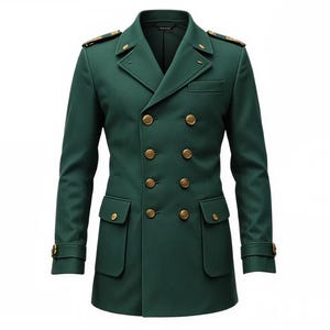 Green Military Officer Jacket - Etsy