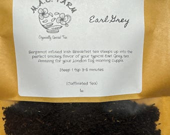 Earl Grey Tea: Bergamot Infused Irish Breakfast Blend