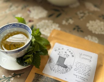 Peppermint Lemon Balm Ginger Tea: Yummy Tummy Herbal Blend