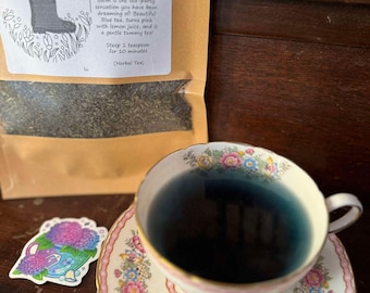 Color Changing Butterfly Pea Tea: Minty Herbal Blend