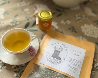 Aria's Green Tea Blend: Raspberry, Nettle, Dandelion Root