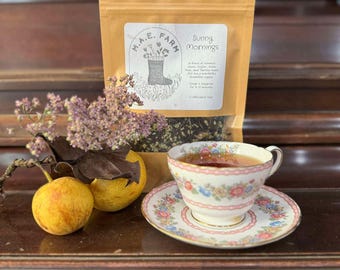 Asian Pear Black Tea Blend: Caffeinated Yarrow Herbal Tea