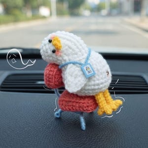 Haakpatroon voor een vermoeide kantooreend (PDF) - Schattige, uitgebrande amigurumi-eend - Grappige bureauvriend - Eenvoudige haakhandleiding voor een knuffel - Leuk haakwerk