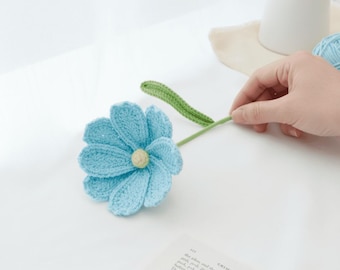 Patrón de flor Gesang a crochet en PDF - Tutorial fácil de flores a crochet, ramo de flores a crochet hecho a mano, regalo floral DIY, patrón de crochet para principiantes