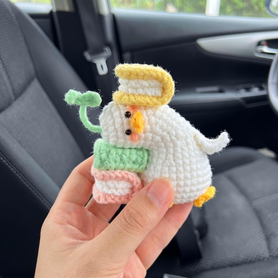Bookworm Duck Crochet PDF Pattern - Cute Reading Duck Amigurumi - Funny Duck Crochet Amigurumi - Mini Duck Crochet Tutorial - Cute Crochet