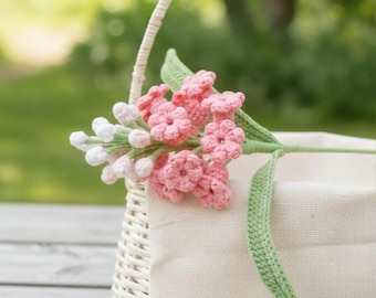 Patrón PDF de ganchillo para flor de jacinto de uva - Amigurumi de jacinto de uva fácil de tejer - Cómo tejer un regalo de flores a ganchillo - Lindo patrón de ganchillo