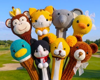 ハンドメイド＊ゴルフクラブカバー＊ディズニーキャラクター＊かぎ編み ゴルフドライバー用ヘッドカバーのかぎ針編みパターン（PDFデジタル