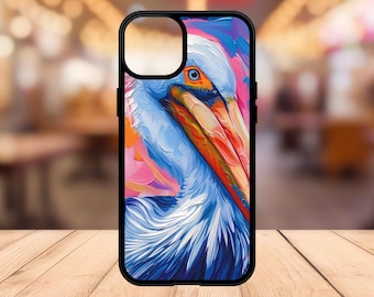 Pelican iphone Case - Pelican Phone Case - Tropical Aesthetic Phone Case - Pelican Cell Phone Case - iPhone 15 - Gift for Mom