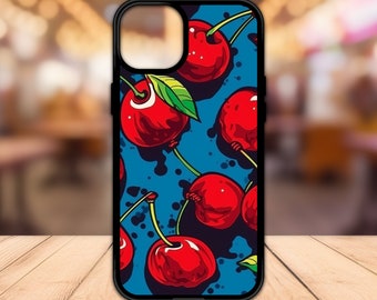 Fruit Phone Case - Cherry Phone Case - Cherries Phone Case - Pop Art Cherries iPhone Case - iPhone 15 14 13 12 11 8