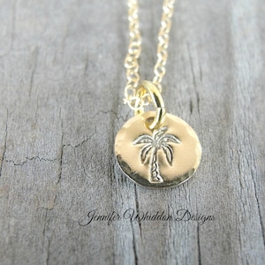 Palm Tree Necklace - Beach Necklace - Beach Wedding - Dainty Necklace - Gold Palm Tree - Bridesmaids Gifts
