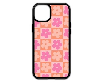 Groovy Orange and Pink Flower iphone Case - Retro Phone Case - Groovy iPhone Case - Trendy Phone Case - iPhone 15 14 13 12 11 8 Pro Max