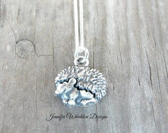 Hedgehog Necklace - Hedgehog Jewelry - Animal Jewelry - Animal Rescue - Pet Memorial