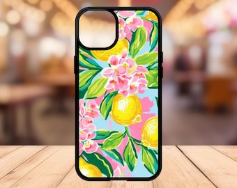 Fruit Phone Case - Preppy Fruit Phone Case - Lemon Phone Case - Preppy Lemon iPhone Case - iPhone 15 14 13 12 11 8, Summer phone Case