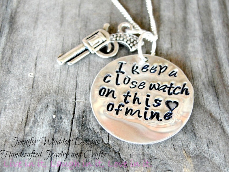 I Keep A Close Watch on This Heart of Mine Music Necklace Etsy