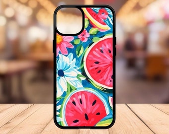 Fruit Phone Case - Preppy Fruit Phone Case - Watermelon Phone Case - Preppy Watermelon iPhone Case - iPhone 15 14 13 12 11 8 - Summer Case