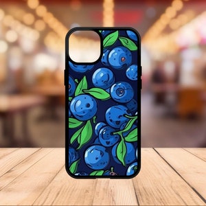 Fruit Phone Case - Blueberries Phone Case - Summer Phone Case - Pop Art Blueberries iPhone Case - iPhone 15 Case, iPhone 14 Case