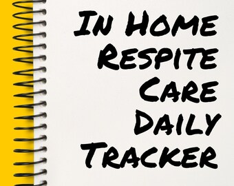 Printable 90 day respite daily log book