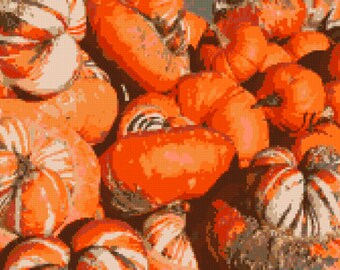 Wzór haftu krzyżykowego / gobelinu / haftu na dynię w formacie PDF