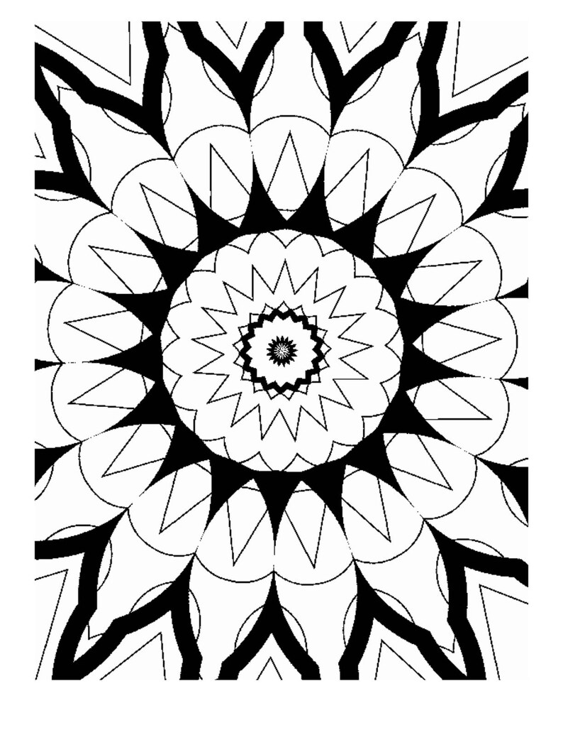 Digital Coloring Book in PDF Cool Kaleidescope Educators and - Etsy