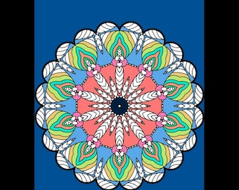 Mandalas: 25 Mandala Patterns for Coloring and Crafts // mindfulness coloring // meditation coloring // Tibetan mandala // Buddhist pattern