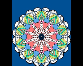 Mandale: 25 wzorów mandali do kolorowania i rękodzieła // kolorowanie uważności // kolorowanie medytacji // tybetańska mandala // wzór buddyjski