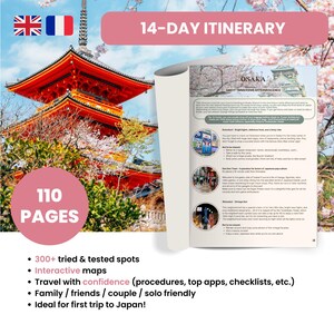 Itinéraire 14 jours au Japon | Guide complet | Astuces, démarches et checklists incluses | Programme détaillé solo / couple / famille / amis