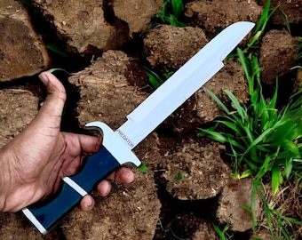 Predator Bowie Knife Replica - Handmade Spring Steel | Movie Prop Gift for Him