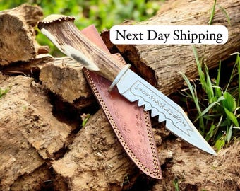 Supernatural Ruby's Demon Knife Replica | Antler Handle, Leather Sheath