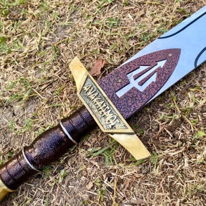 Handgefertigtes Percy Jackson Riptide Schwert - Anaklusmos Nachbau | Handgeschmiedetes Schwert für Sammler & Cosplayer