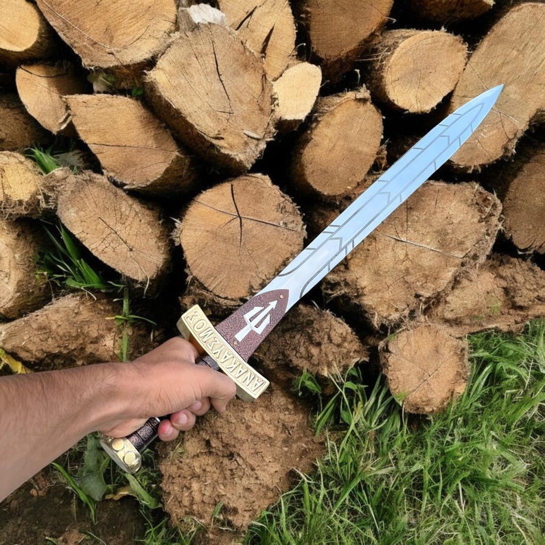 Handmade Percy Jackson Riptide Sword Replica - Stainless Steel Greek Sword Article 2