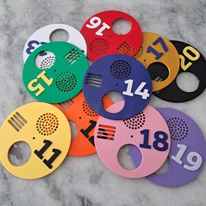 Numbered Entrance Discs 10 Pack for Langstroth, Layens, Long Lang Hives Circle Discs