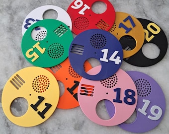 Numbered Entrance Discs 10 Pack for Langstroth, Layens, Long Lang Hives Circle Discs