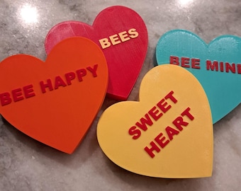 Floating Hearts for Bees (4 Pack): Safe Landing, Bird Bath Decor