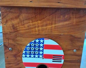 USA Flag Entrance 5 inch Disc for Langstroth, Layens, Long Lang Hives