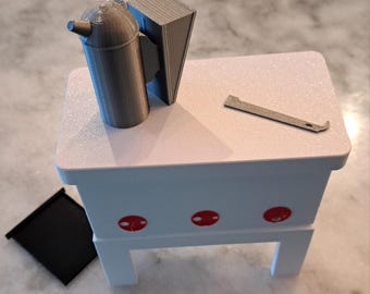 Layens Hive Beehive Model - 3D Printed Desktop Honey Bees with Stand and Bee Smoker