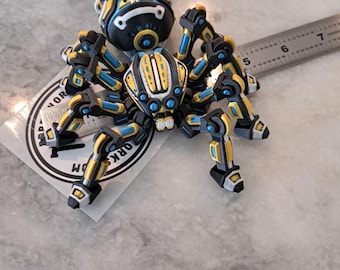 Articulating Cyber Spider Fidget Toy: Flexi Factory 3D Printed