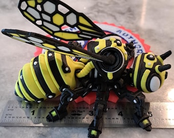 Articulating Cyber Bee Fidget Toy: Flexi Factory 3D Printed