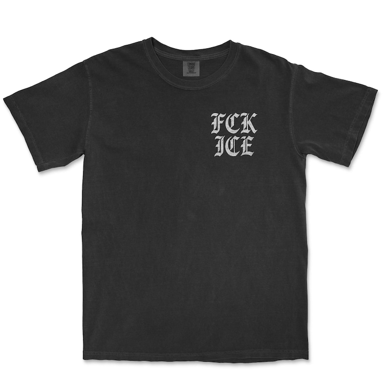Camiseta "Abolish ICE": Camiseta de colores cómodos para activistas de protesta Black